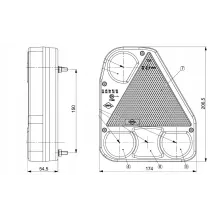 Lampa tylna - HOR 56 LPM - LED - Lampa zespolona tylna (wersja diodowa III) (LZD 776)