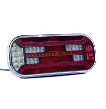 Lampa tylna - FT-610 P LED DI - Lampa tylna uniwers., z trójkątem odblaskowym, 12-36V | PRAWA
