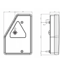 Lampa tylna - FT-277 P LED - Lampa tylna uniwersalna LED | PRAWA