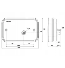Lampa tylna - FT-270 P NT LED COF BAJONET - 5 PIN - lampa bez oświetlenia tablicy | PRAWA