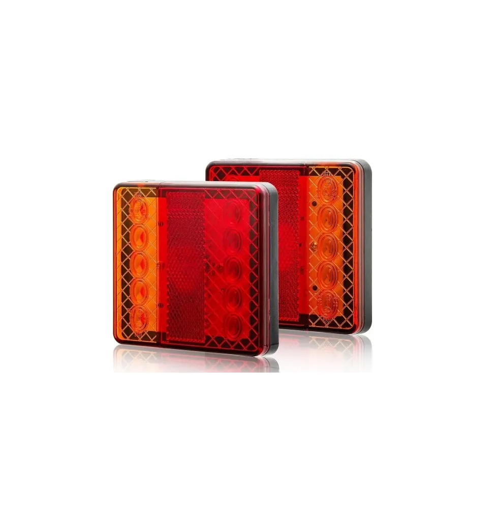 [ZESTAW] - 2 x Lampa tylna - TT.12015 / GMP - LED - tylna zespolona płaska