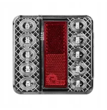 Lampa tylna - L1964 - BIAŁA LED - tylna zespolona płaska | 12V