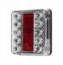 Lampa tylna - L1964 - BIAŁA LED - tylna zespolona płaska | 12V