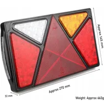 Lampa tylna - HOR 68 L - żarówka - Lampa zespolona tylna (LZT 810)