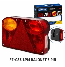 Lampa tylna - FT-088 LPM BAJONET - 5 PIN - Lampa tylna zespolona prostokątna | LEWA