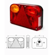 Lampa tylna - FT-088 LPM BAJONET - 5 PIN - Lampa tylna zespolona prostokątna | LEWA