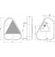 Lampa tylna - FT-077 PPM - Lampa tylna zespolona trójkątna | PRAWA