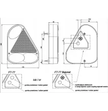 Lampa tylna - FT-077 PPM - Lampa tylna zespolona trójkątna | PRAWA