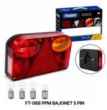 Lampa tylna - FT-088 PPM BAJONET - 5 PIN - Lampa tylna zespolona prostokątna | PRAWA