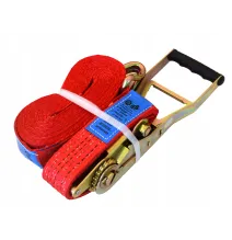 Pas transportowy - czerwony ERGO 5T | 8m/50mm