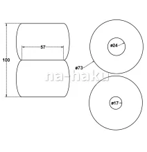 Odbój - gumowy mały 100mm | BAŁWANEK 4,5T