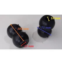 Odbój - gumowy mały 100mm | BAŁWANEK 4,5T
