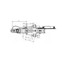 Urządzenie najazdowe - KNOTT - KFG35 dyszel V do 3500kg