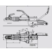 Urządzenie najazdowe - KNOTT - KFG35 dyszel V do 3500kg