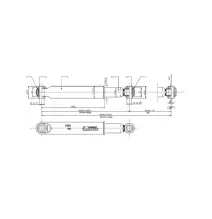 Amortyzator - do osi | KNOTT | 1350kg komplet (2 sztuki) CZARNY (37821.09S)