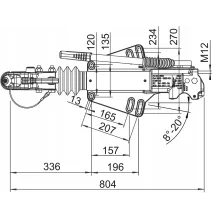 Urządzenie najazdowe - AL-KO - 351S dyszel V do 3500kg (nowy typ)