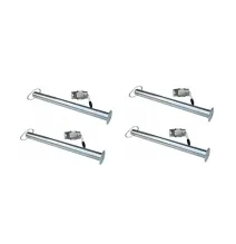 [ZESTAW] - 4 x Podpora rurowa 600mm FI48mm + Obejma [KAM-PRZYCZEPKI]