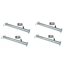 [ZESTAW] - 4 x Podpora rurowa 600mm FI48mm + Obejma [KAM-PRZYCZEPKI]
