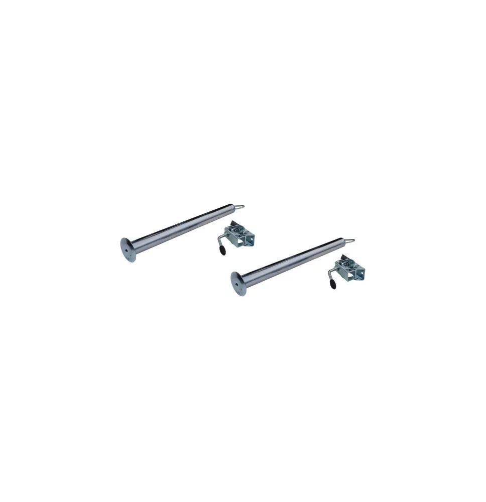 [ZESTAW] - 2 x Podpora 700mm FI48mm + Obejma [KAM-PRZYCZEPKI]