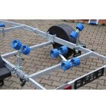 [ZESTAW] - Rolka boczna GUMOWA x2 + mocowanie | NIEBIESKIE