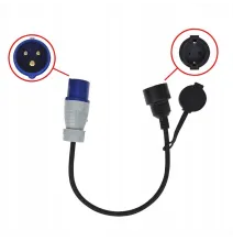 Adapter - kabel 40cm z wtyczką CEE
