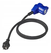 Adapter - kabel 150cm z gniazdem CEE / 230V | KĄTOWY