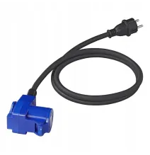 Adapter - kabel 150cm z gniazdem CEE / 230V | KĄTOWY