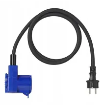Adapter - kabel 150cm z gniazdem CEE / 230V | KĄTOWY