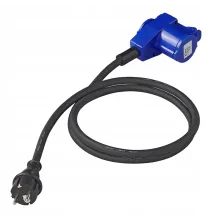Adapter - kabel 150cm z gniazdem CEE / 230V | KĄTOWY