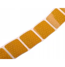 Taśma odblaskowa - dzielona ŻÓŁTA - 1m (19 segmentów)