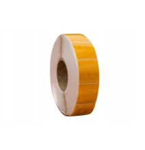 Taśma odblaskowa - dzielona ŻÓŁTA - 1m (19 segmentów)