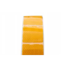 Taśma odblaskowa - dzielona ŻÓŁTA - 1m (19 segmentów)