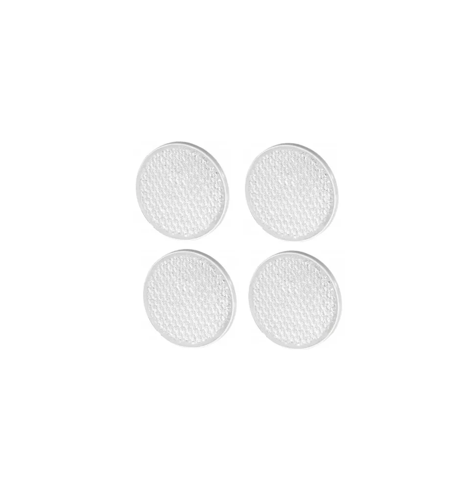 [ZESTAW] - 4 x Odblask okrągły - Biały