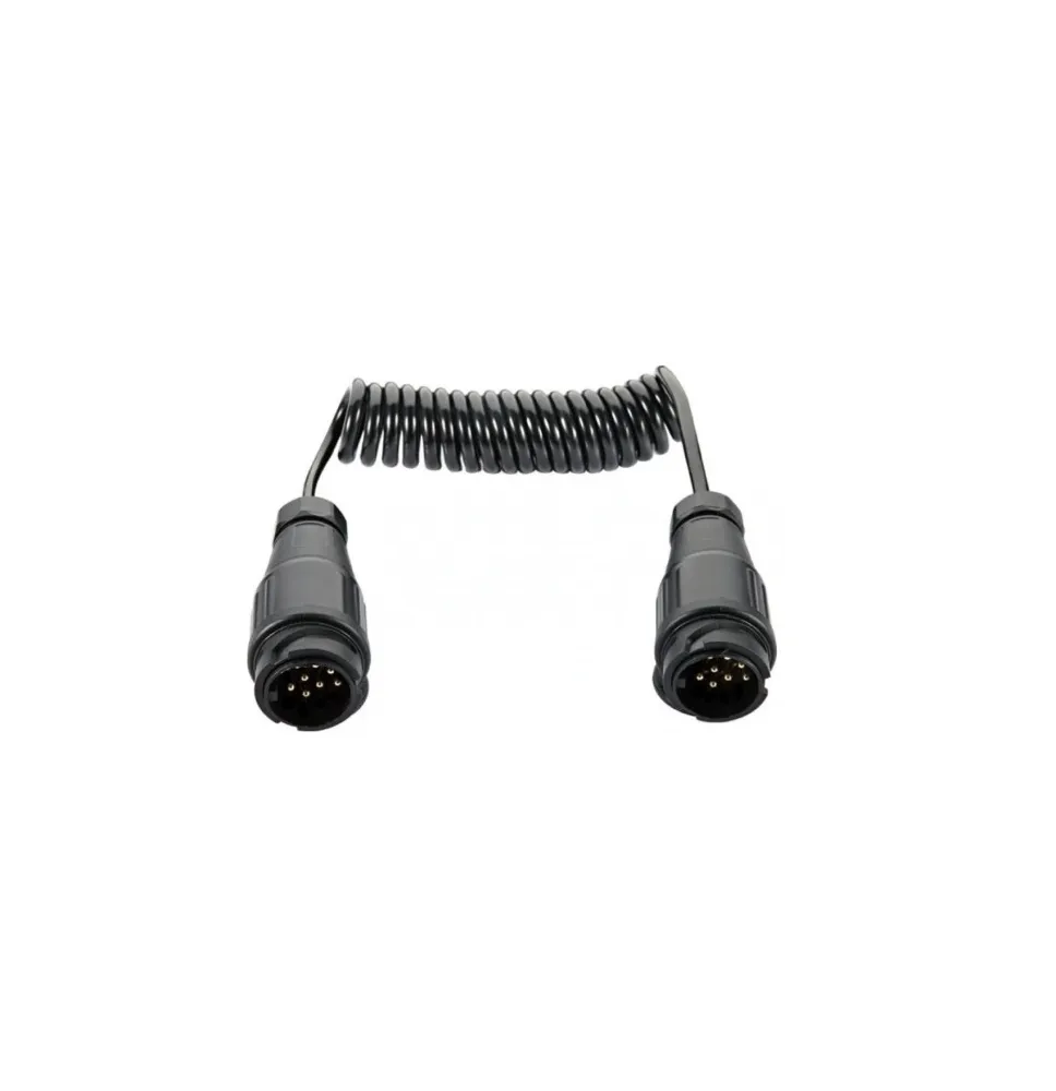 Przewód spiralny - wtyczka/wtyczka | 13pin 12V 3m (GMP)