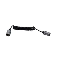 Przewód spiralny - wtyczka/wtyczka | 7pin metalowy 12V 3m (GMP)