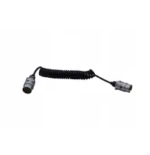 Przewód spiralny - wtyczka/wtyczka | 7pin metalowy 12V 3m (GMP)