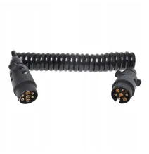 Przewód spiralny - wtyczka/wtyczka | 7pin plastikowy 12V 3m (GMP)