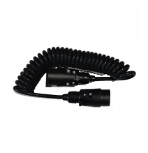 Przewód spiralny - wtyczka/wtyczka | 7pin plastikowy 12V 3m (GMP)