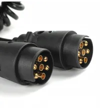 Przewód spiralny - wtyczka/wtyczka | 7pin metalowy 12V 3m (GMP)