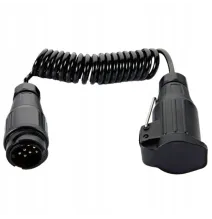 Przedłużacz spiralny 1,5m - wtyczka/gniazdo 13PIN (podwieszane)