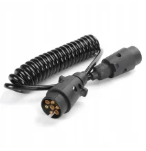 Przewód spiralny - wtyczka/wtyczka | 7pin metalowy 12V 3m (GMP)