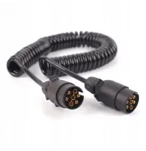 Przewód spiralny - wtyczka/wtyczka | 7pin plastikowy 12V 3m (GMP)