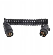 Przewód spiralny - wtyczka/wtyczka | 7pin plastikowy 12V 3m (GMP)