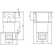 Gniazdo - przenośne / podwieszane | 7 PIN