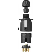 Wtyczka przyczepy - 7 pin - Z MAGNESEM [plastikowa]