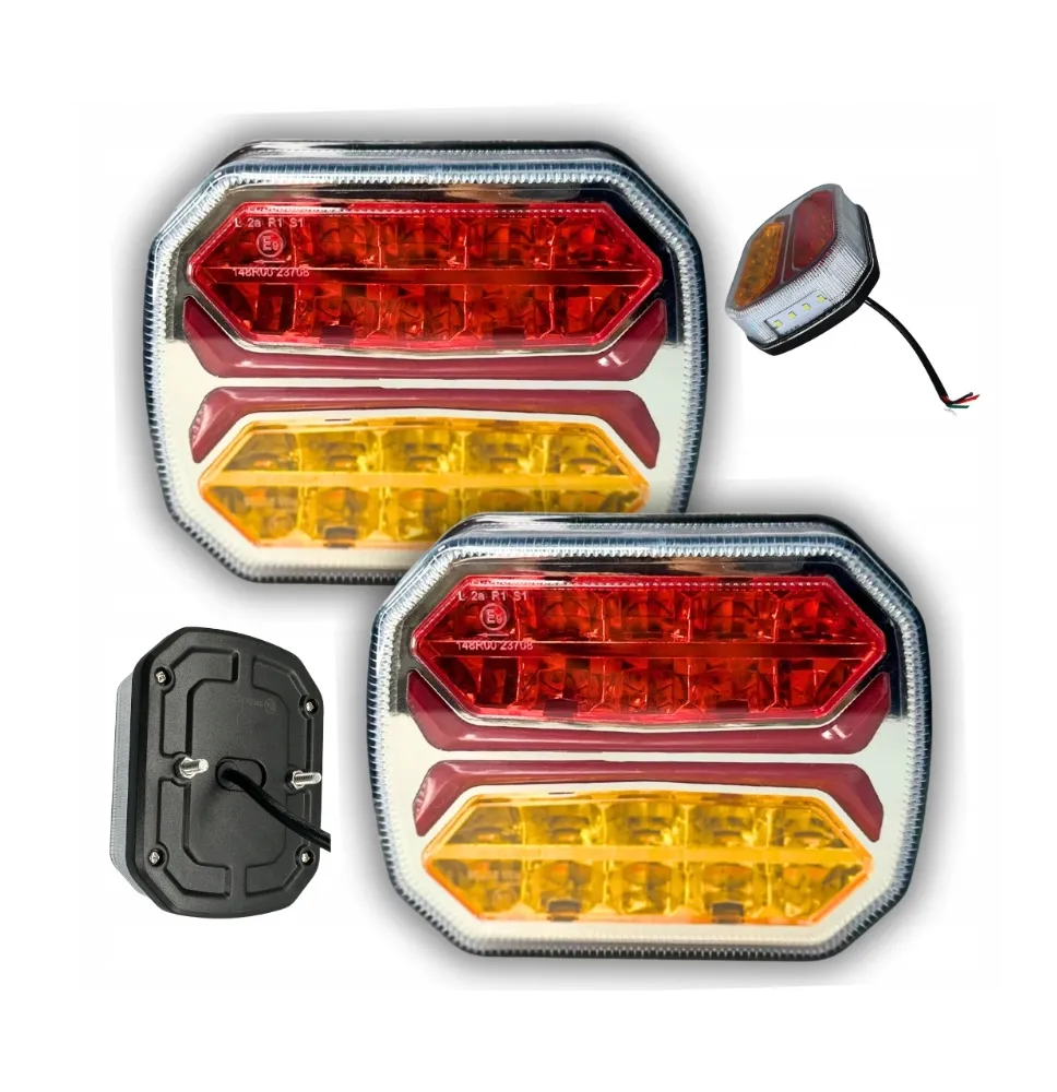 Lampy tylne [KOMPLET] - TB-97-KPL [LEWA + PRAWA] - tylna zespolona z oś. tablicy LED