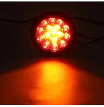 Komplet 2 lamp tylnych - GMP OKRĄGŁE - lampy tylne zespolone CZARNE