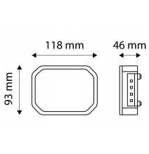 [ZESTAW] - 2 x Lampy tylne LED (TT.12018P+ TT.12018L)