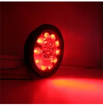 Komplet 2 lamp tylnych - GMP OKRĄGŁE - lampy tylne zespolone CZARNE