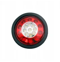 Komplet 2 lamp tylnych - GMP OKRĄGŁE - lampy tylne zespolone CZARNE